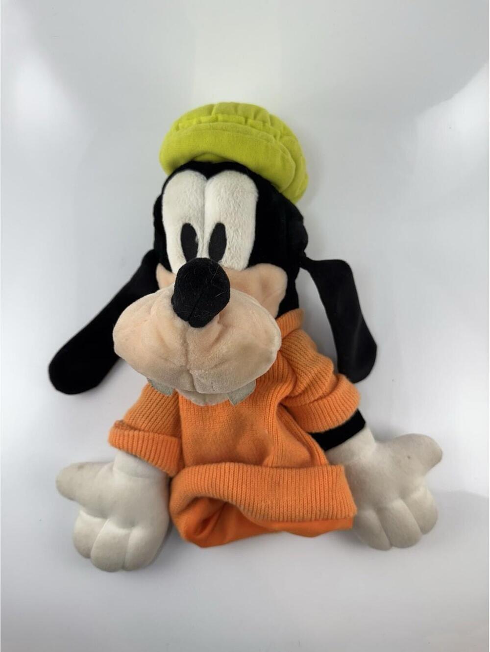 Disney Walt Disney World GOOFY Hand Puppet Plush 12” VINTAGE Disneyland